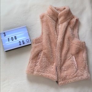 Fluffy Pink Vest